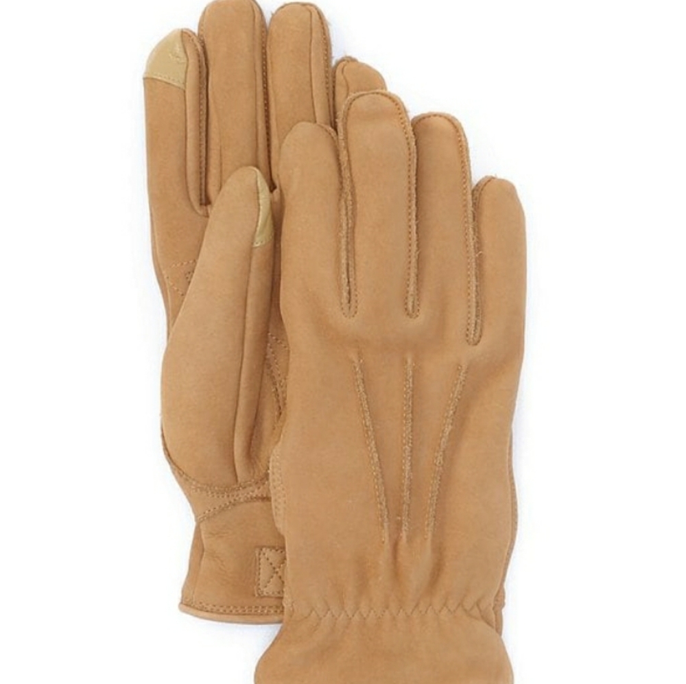 NWT UGG Men's 3 Point Leather Glove - Chestnut (wheat)